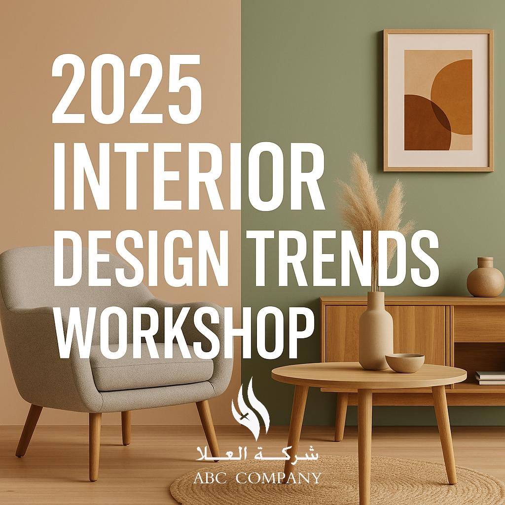 ورشة أحدث اتجاهات تصميم الديكور لعام 2025